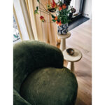 Fieldway Organic Shaped Stoneware Vase with Wavy Pattern Exterior - Image 3