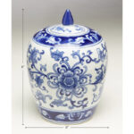 Floral Ginger Urn - Image 2
