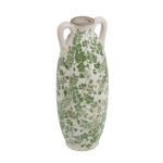 Flower Vase - Green/White