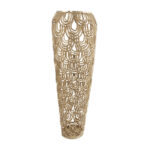 Gathel Aluminum Metal Art Deco Inspired Arched Geometric Decorative Vase