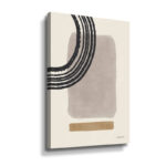 Geo Abstract III by Becky Thorns, Midcentury Modern Boho Pink, Blue, & Orange Minimalist Canvas Wall Art - Image 2