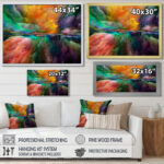 Gerard Colorful and Dark Gradient Clouds - Graphic Art on Canvas - Image 3