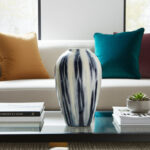 Glam Glass Vase with Sculptural Silhouette and Elegant Contemporary Design for Modern Home Decor Display Accent