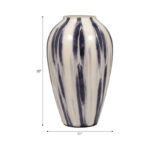 Glam Glass Vase with Sculptural Silhouette and Elegant Contemporary Design for Modern Home Decor Display Accent - Image 5