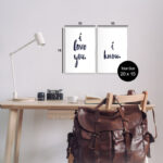 Glam I Love You Phrase 2 pc Wall Plaque by House of Lulu - Image 3