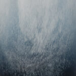 Glass Blue and White Ombre Cylinder Waters Vase - Image 3