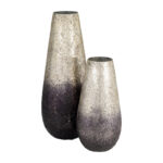 Glass Crackled Textured Vase - Image 5