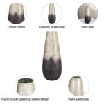 Glass Crackled Textured Vase - Image 8