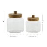 Glass Decorative Urns & Jars (Set of 2) - Image 7