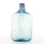 Glass Handmade Blown Decorative Blue Vase