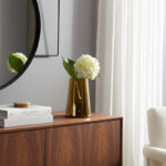 Glass Vase Glass Sleek Contemporary Silhouette with Modern Tapered Design and Smooth Minimalist Form for Decorative Display. - Image 3