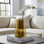 Glass Vase Glass Sleek Contemporary Silhouette with Modern Tapered Design and Smooth Minimalist Form for Decorative Display. - Image 6