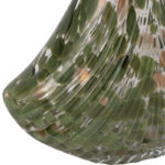 Glass Vase Handblown Decorative Art with Sculptural Ring Stopper and Flared Textured Body in Contemporary Glam Modern Design for Shelf Mantel or Tabletop Display Accent Decor - Image 5