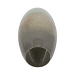 Glass Vase with Modern Boho Glam Style Sleek Iron and Metal Accent Decorative Artisanal Silhouette Handcrafted Contemporary Statement Oval Shape for Living Room Entryway or Shelf Decor - Image 8