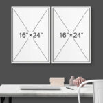 Grunge Abstract Paint Stroke Effect Organic Modern Artwork On Canvas 2 Pieces Print Wall Art - Image 4