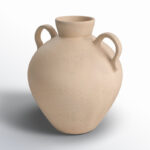Handcrafted Terracotta Pottery Vase with Double Handles - Timeless Decorative Accent for Any Space - Image 4
