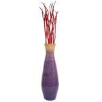 Handmade Wood Floor Vase - Image 2