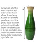 Handmade Wood Floor Vase - Image 7