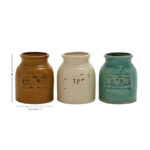Harford Ceramic Decorative Urns & Jars (Set of 3) - Image 3