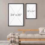 Heron Crane Bird Animals Nautical Decor - Large Framed Canvas Living Room Wall Art Work Set 3 Print - Image 8