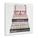 High Fashion Bookstack Padded Bag - Advertisements Print - Image 2