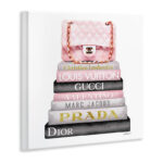 High Fashion Bookstack Padded Bag - Advertisements Print - Image 2