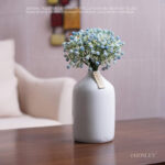 Hosley 8-Inch White Ceramic Vase â€“ 8" High Glazed Decorative Floral Vase for Weddings, Centerpieces, Votives, Garden Parties, Home, Office & Spa DÃ©cor - Image 6