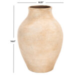 Howlan Natural Stoneware Vase - Image 4