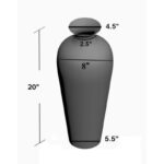 Iesha 20 Inch Glass Floor Vase - Image 4