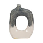 Ilariana Stoneware and Ceramic Vase with Sculptural Open Silhouette and Modern Art-Inspired Design Element or Decorative Display on Shelves or Tabletops in Contemporary Interiors - Image 2