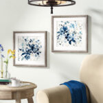 Indigo Garden' 2-Piece Painting Print Set