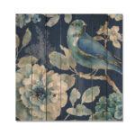 Indigold Bird Cottage Family III - Farmhouse Print on Natural Pine Wood - Image 2