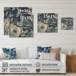 Indigold Bird Cottage Family III - Farmhouse Print on Natural Pine Wood - Image 3