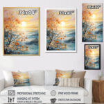 Ivoneta Bold Sunrise Eternal Renewal I - Sunrise & Sunset Canvas Print Wall Art - Image 6