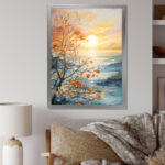 Ivoneta Bold Sunrise Eternal Renewal I - Sunrise & Sunset Canvas Print Wall Art - Image 2