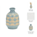 Jeiker Boho Stoneware Ceramic Vase with Textured Detail and Sculptural Form in Contemporary Minimalist Design for Modern Eclectic Spaces - Image 4