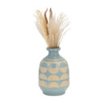 Jeiker Boho Stoneware Ceramic Vase with Textured Detail and Sculptural Form in Contemporary Minimalist Design for Modern Eclectic Spaces - Image 6