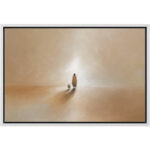 Jesus Christ And The Lost Lamb Brown Color Illustrations Religious Christian Artwork - Image 5