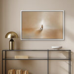 Jesus Christ And The Lost Lamb Brown Color Illustrations Religious Christian Artwork - Image 2