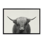 Jeylan " Hey Dude Highland Cow BW " by The Creative Bunch Studio - Image 4