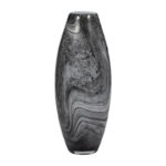 Katrina Grey Swirl Glass Vase - Image 2