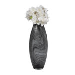 Katrina Grey Swirl Glass Vase - Image 5