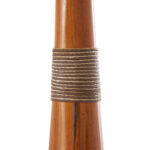 Kawamura Multi Colored Polystone Abstract Decorative Vase with Wrapped Beaded Accent - Image 3