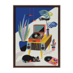 Keaundrea Chill Out Saturday by Rachel Lee - Floater Frame Print on Canvas - Image 5