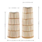 Keld Handmade Ceramic / Porcelain Table Vase (Set of 2) - Image 4