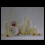 LED Lighted Candles and Orchids Spa Inspired Canvas Wall Art 15.75" - Image 7