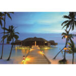 LED Lighted Tropical Paradise Island Scene Canvas Wall Art 23.5" x 15.75" - Image 5