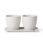Lenox French Perle Scallop 3-Piece Herb Pots & Tray Set - Image 6