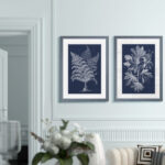 Lustr Foliage Chintz VI" - 2-Piece Painting Print Set