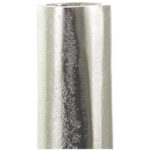 Maebri Aluminum Metal Circular Decorative Vase with Linear Etchings - Image 3
